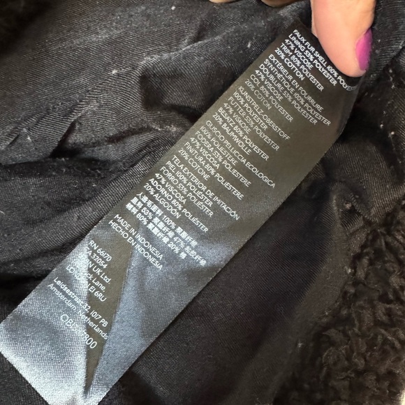 FREE PEOPLE So Cozy Slouchy Fleece Moto Jacket In Black size medium - Picture 8 of 11